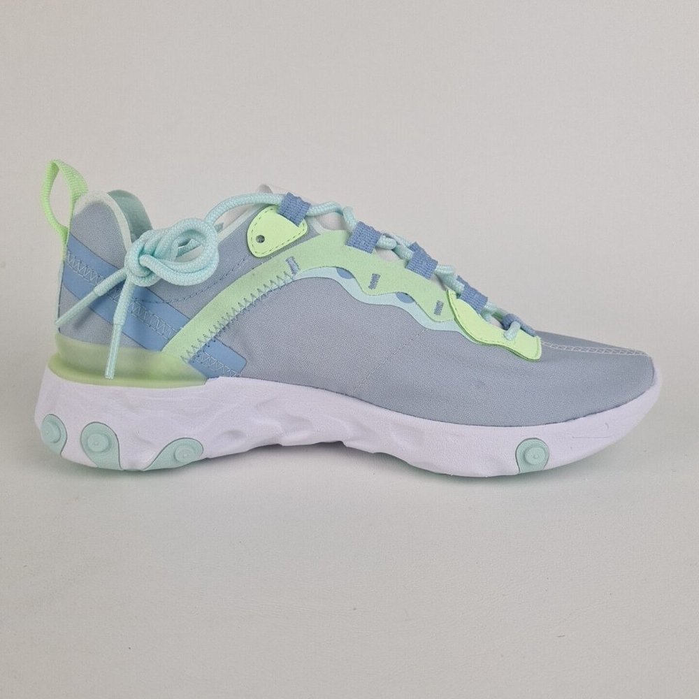 Nike React Element 55 White Grey Sneakers Women Running - Picture 3 of 12